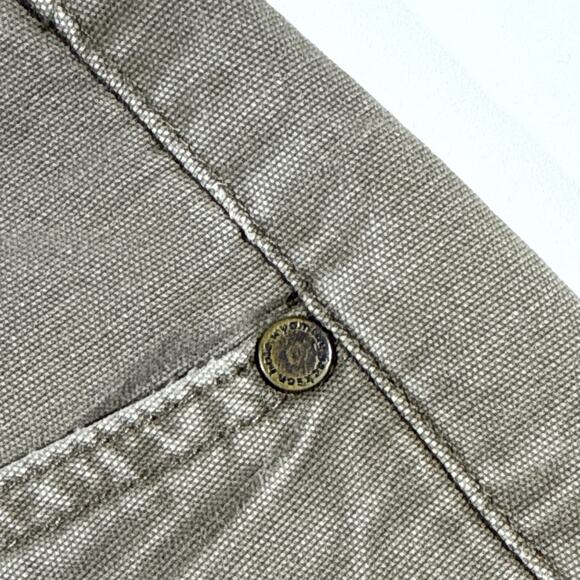 Stio Rivet Canvas Utility Pant Mens 33x32 Double Knee Organic Cotton - Picture 5 of 11